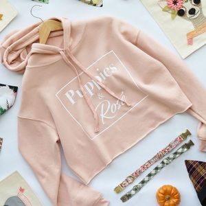 Puppies and Rose Sweater